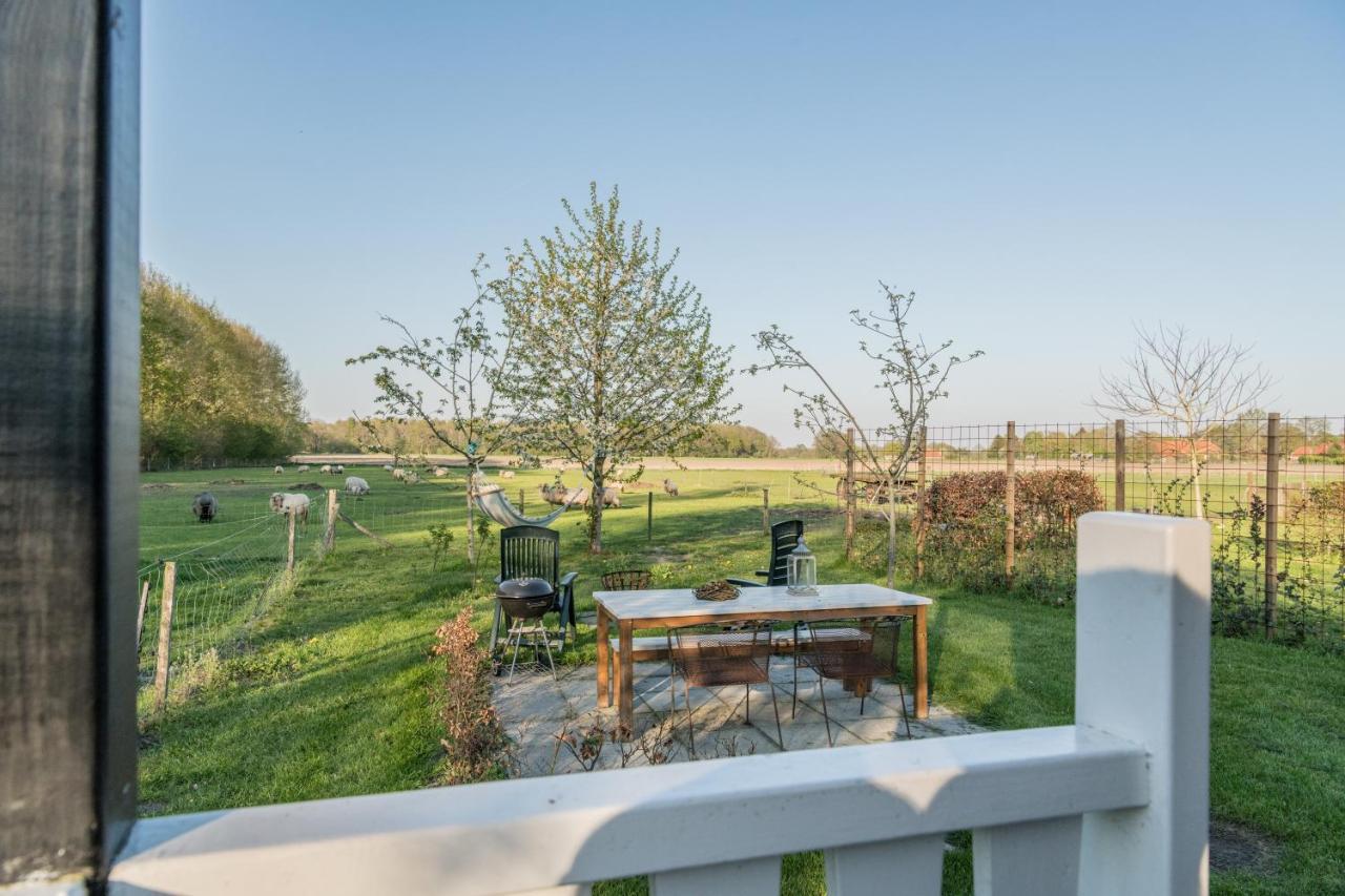 Pipowagen Elsebein Groningen Westerwolde Unieke Ligging Met Eigen Tuin En Vrij Uitzicht Over Veld Naar Natuurgebied Onstwedde Esterno foto